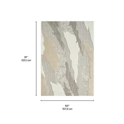 Indoor or Outdoor Rug - 5 x 8 Beige/Brown Best