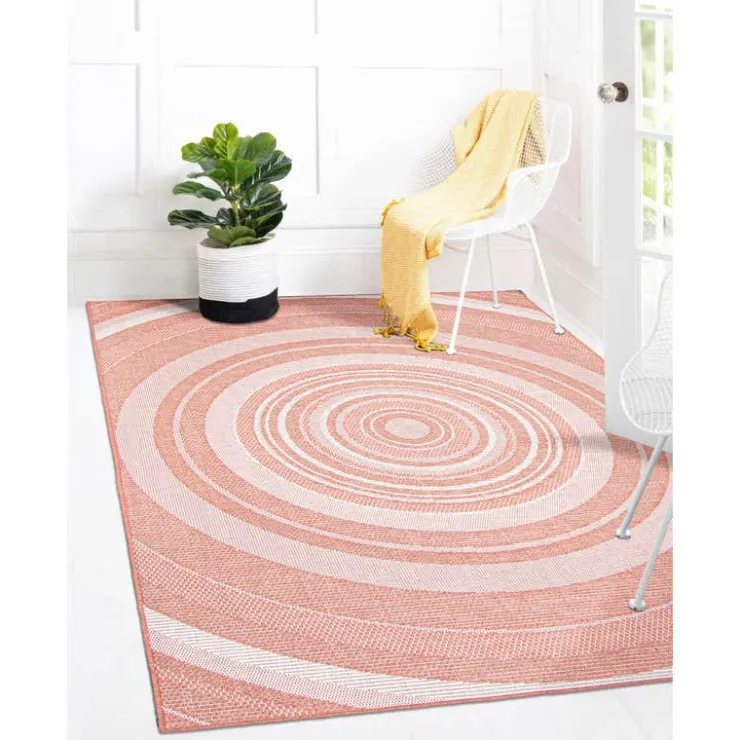 Indoor or Outdoor Rug - 7 x 10 Coral Sale