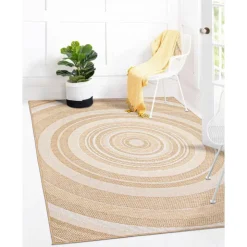 Indoor or Outdoor Rug - 5 x 7 Gold Best