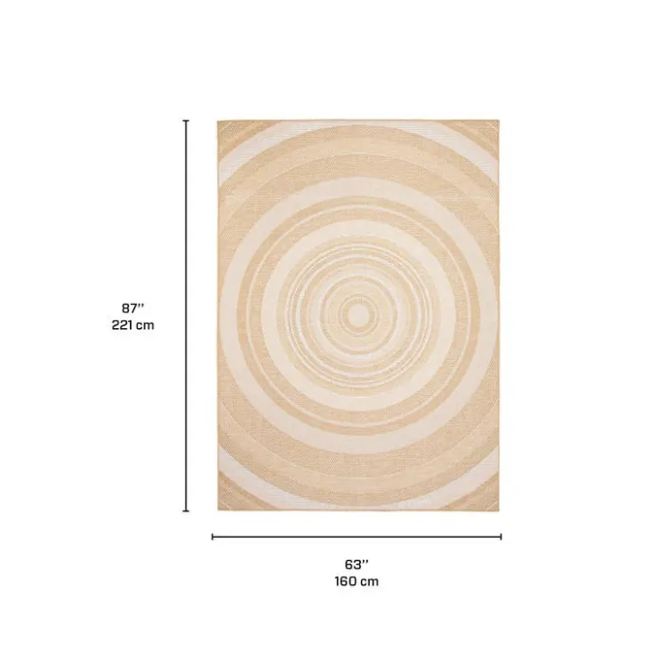 Indoor or Outdoor Rug - 5 x 7 Gold Best