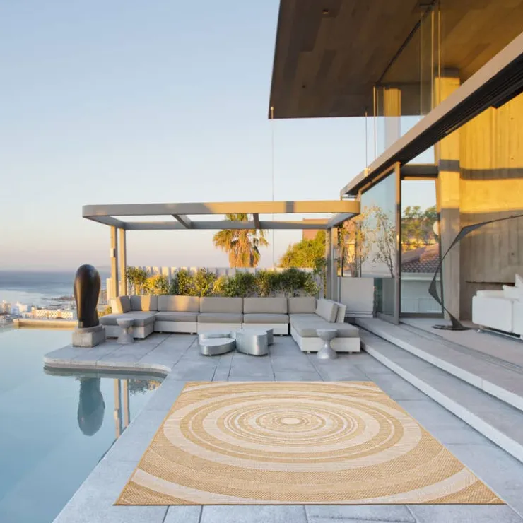 Indoor or Outdoor Rug - 5 x 7 Gold Best
