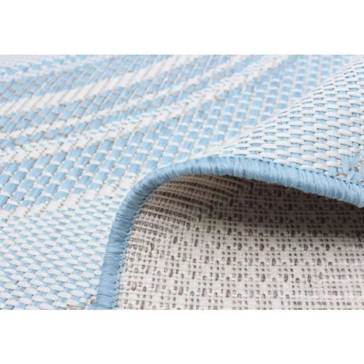 Indoor or Outdoor Rug - 7 x 10 Light Blue