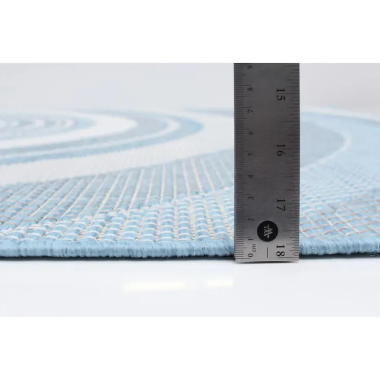 Indoor or Outdoor Rug - 7 x 10 Light Blue