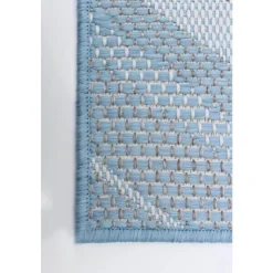 Indoor or Outdoor Rug - 7 x 10 Light Blue