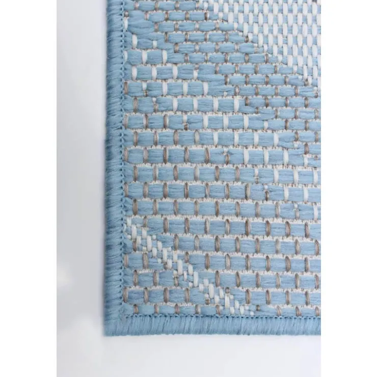 Indoor or Outdoor Rug - 7 x 10 Light Blue