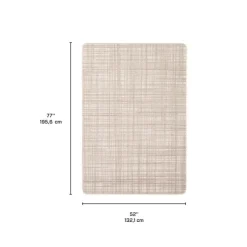 Indoor or Outdoor Rug - 4 x 6 Cream
