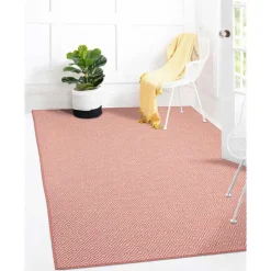 Indoor or Outdoor Rug - 5 x 7 Coral Clearance