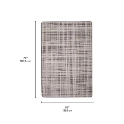 Indoor or Outdoor Rug - 4 x 6 Black Outlet