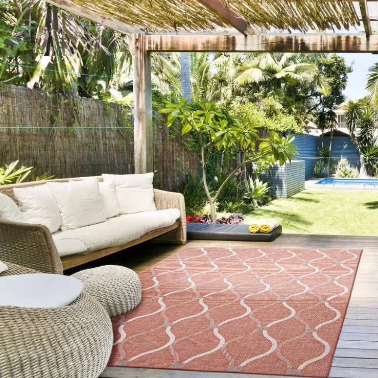 Indoor or Outdoor Rug - 5 x 7 Coral Best