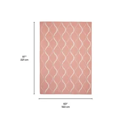 Indoor or Outdoor Rug - 5 x 7 Coral Best