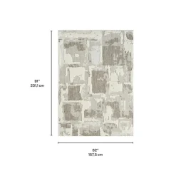 Indoor or Outdoor Rug - 5 x 8 Beige Clearance