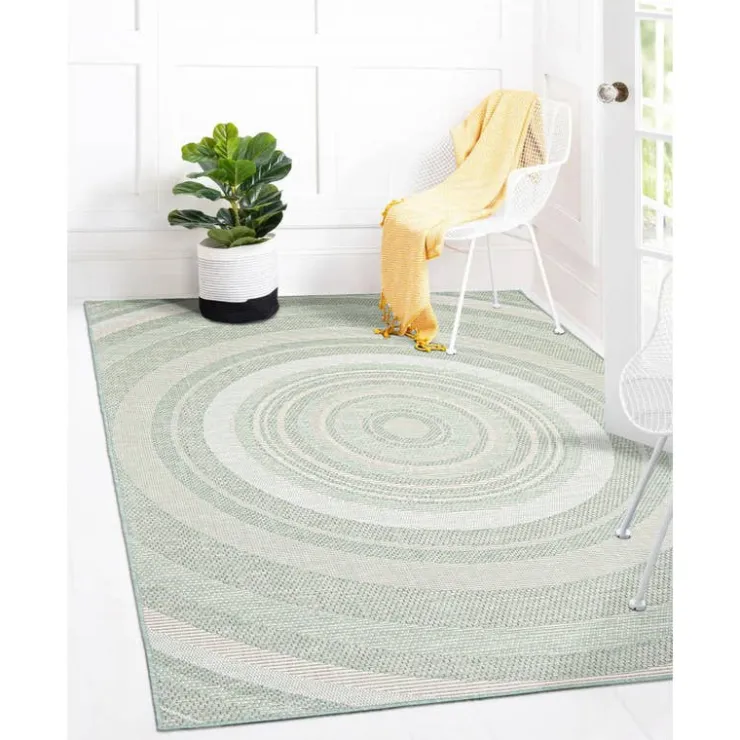 Indoor or Outdoor Rug - 7 x 10 Mint Green Sale