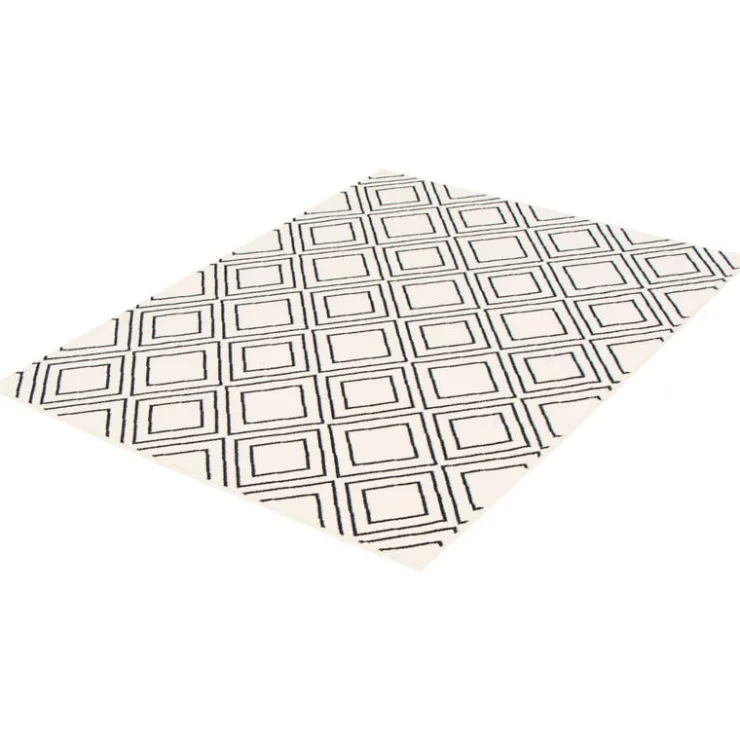 Indoor Rug - 5 x 7 White/Tan Online