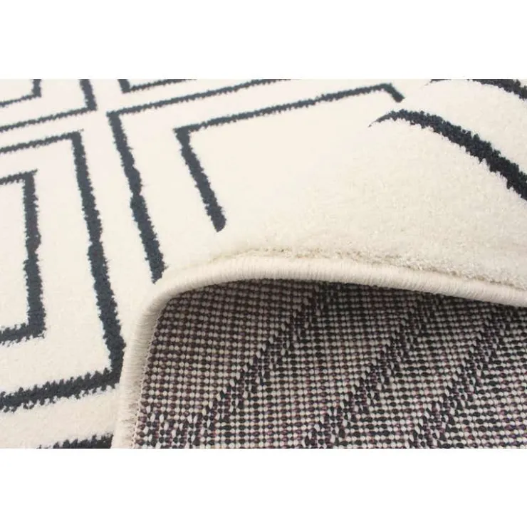 Indoor Rug - 5 x 7 White/Tan Online