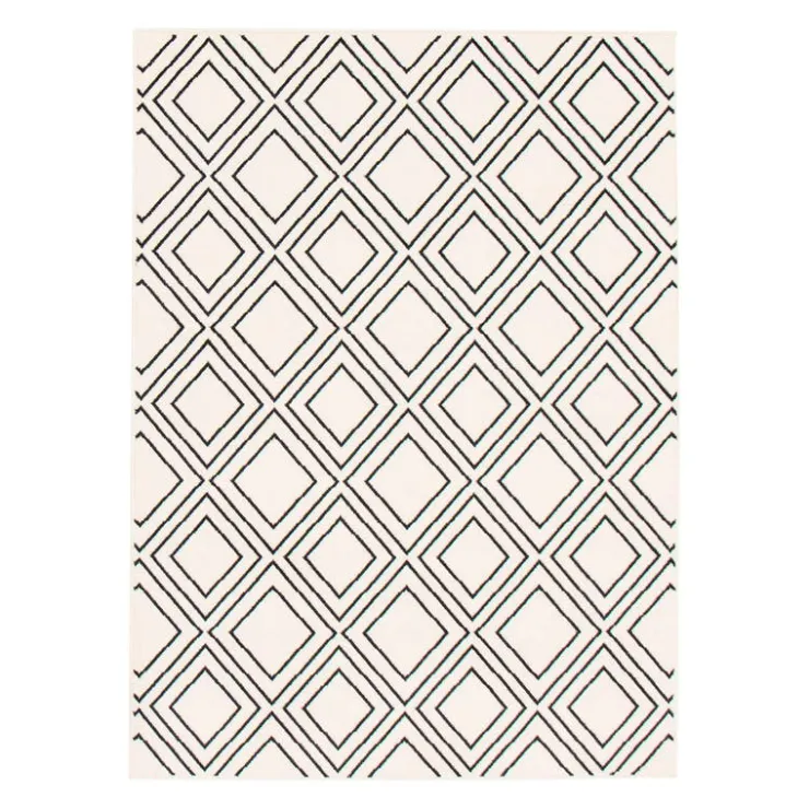 Indoor Rug - 5 x 7 White/Tan Online