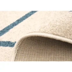 Indoor Rug - 5 x 7 Ivory/Blue Sale