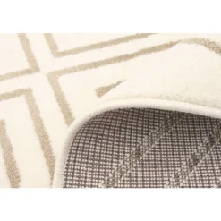 Indoor Rug - 8 x 10 White/Tan Sale
