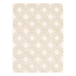 Indoor Rug - 8 x 10 White/Tan Sale