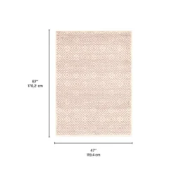 Indoor Rug - 4 x 6 Cream/Pink Sale