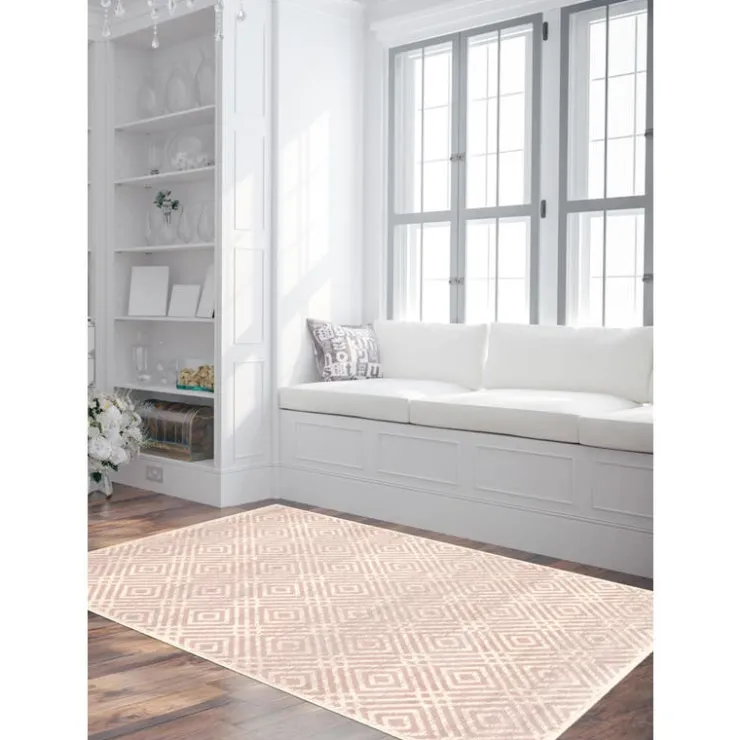 Indoor Rug - 4 x 6 Cream/Pink Sale
