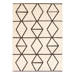 Indoor Rug - 8 x 10 Ivory/Brown