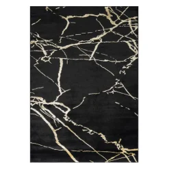 Indoor Rug - 4 x 6 Black / Gold Best