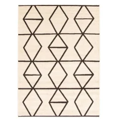 Indoor Rug - 5 x 7 Ivory/Brown