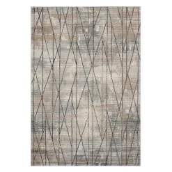 Indoor Rug - 8 x 11 Beige / Grey / Brown Hot