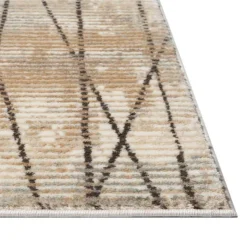 Indoor Rug - 8 x 11 Beige / Grey / Brown Hot