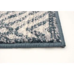 Indoor Rug - 4 x 6 Petrol/Silver Sale
