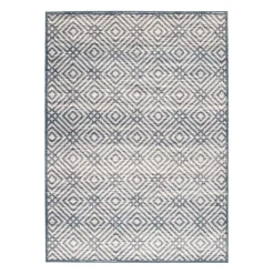 Indoor Rug - 4 x 6 Petrol/Silver Sale