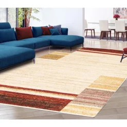 Indoor Rug - 4 x 6 Ivory/Red Outlet
