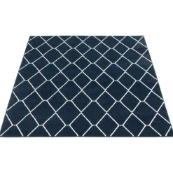 Indoor Rug - 7 x 10 Navy/White Outlet