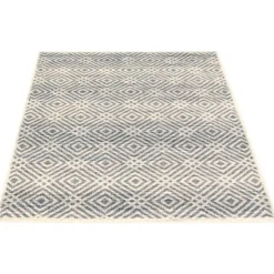Indoor Rug - 5 x 7 Silver/Petrol