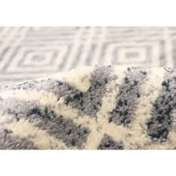 Indoor Rug - 5 x 7 Silver/Petrol