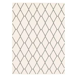 Indoor Rug - 7 x 10 White/Navy Outlet