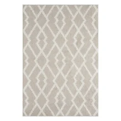 Indoor Rug - 8 x 11 White/Beige Hot