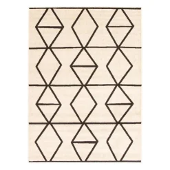 Indoor Rug - 4 x 6 Ivory/Brown New
