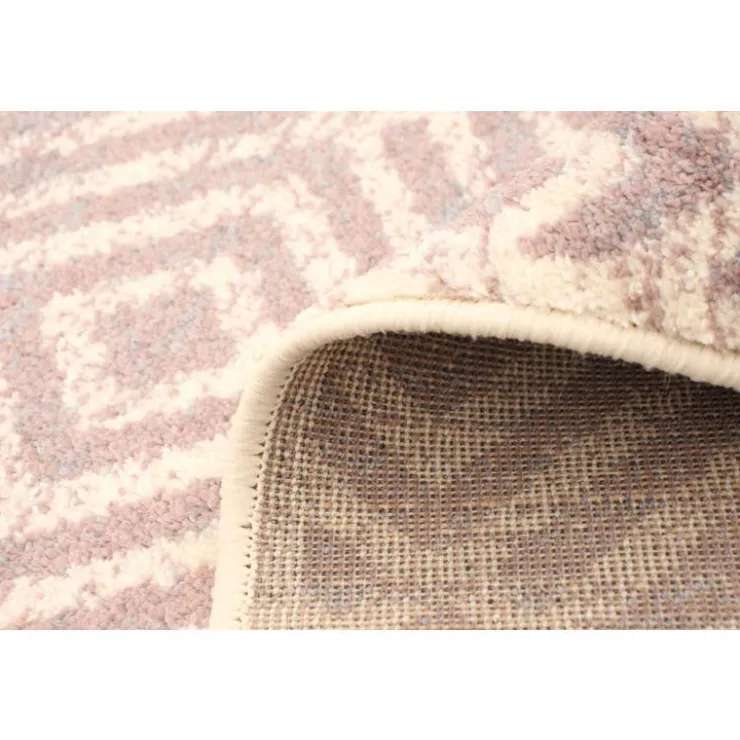 Indoor Rug - 8 x 10 Cream/Pink New