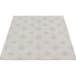 Indoor Rug - 7 x 10 Grey/White Outlet