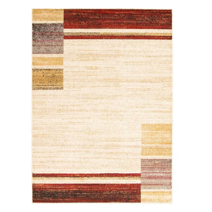 Indoor Rug - 5 x 7 Ivory/Red Clearance