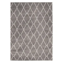 Indoor Rug - 8 x 10 Dark Grey/White Online
