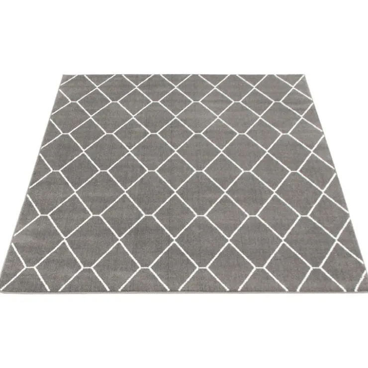 Indoor Rug - 8 x 10 Dark Grey/White Online
