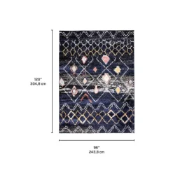 Indoor Rug - 8 x 10 Navy Outlet
