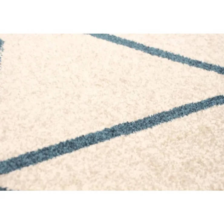 Indoor Rug - 8 x 10 Ivory/Blue Online