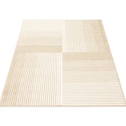 Indoor Rug - 5 x 7 Beige/White New