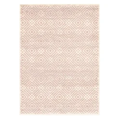 Indoor Rug - 5 x 7 Cream/Pink Clearance