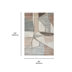 Indoor Rug - 8 x 10 Beige / Grey / Brown Discount