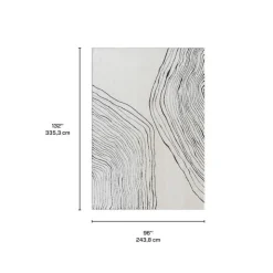 Indoor Rug - 8 x 11 Beige / Black Best