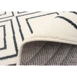 Indoor Rug - 8 x 10 White/Tan Outlet